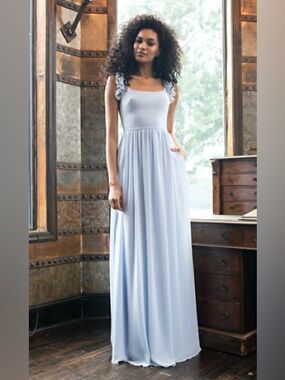 Theia 10 blue maxi dress
